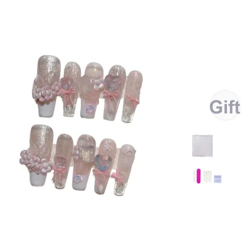 Future Maple Pink Dream Whispers Нежно-розовый False Nail Средний LADDER Мечтательный розовый Smudge Милый