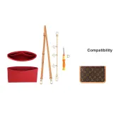 Four-Leaf Clover Decorative Chain+Red Medium Size Sub-Bag Liner[Crossbody]Set
