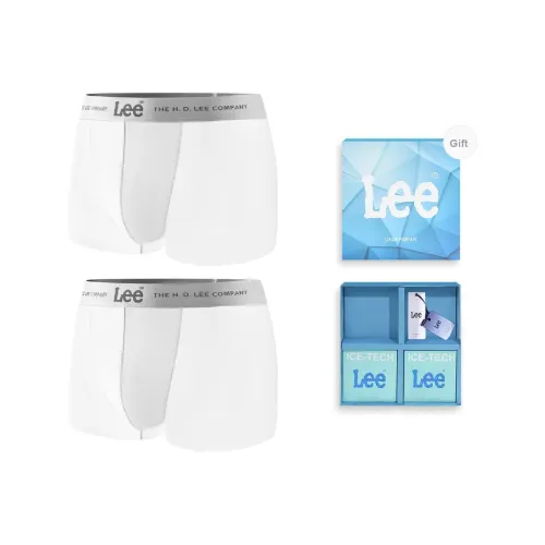Совместный бренд Lee модель SS25 INDIGO Летний Подарочная коробка Мужское нижнее белье 2 упаковки