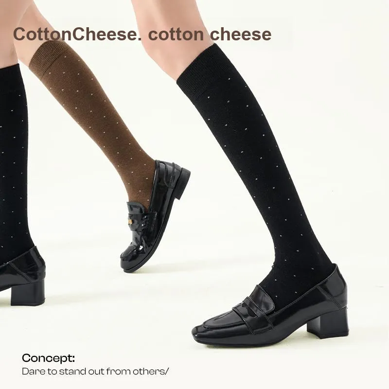 COTTON CHEESE Knee High Socks Women's 1 Pack-1