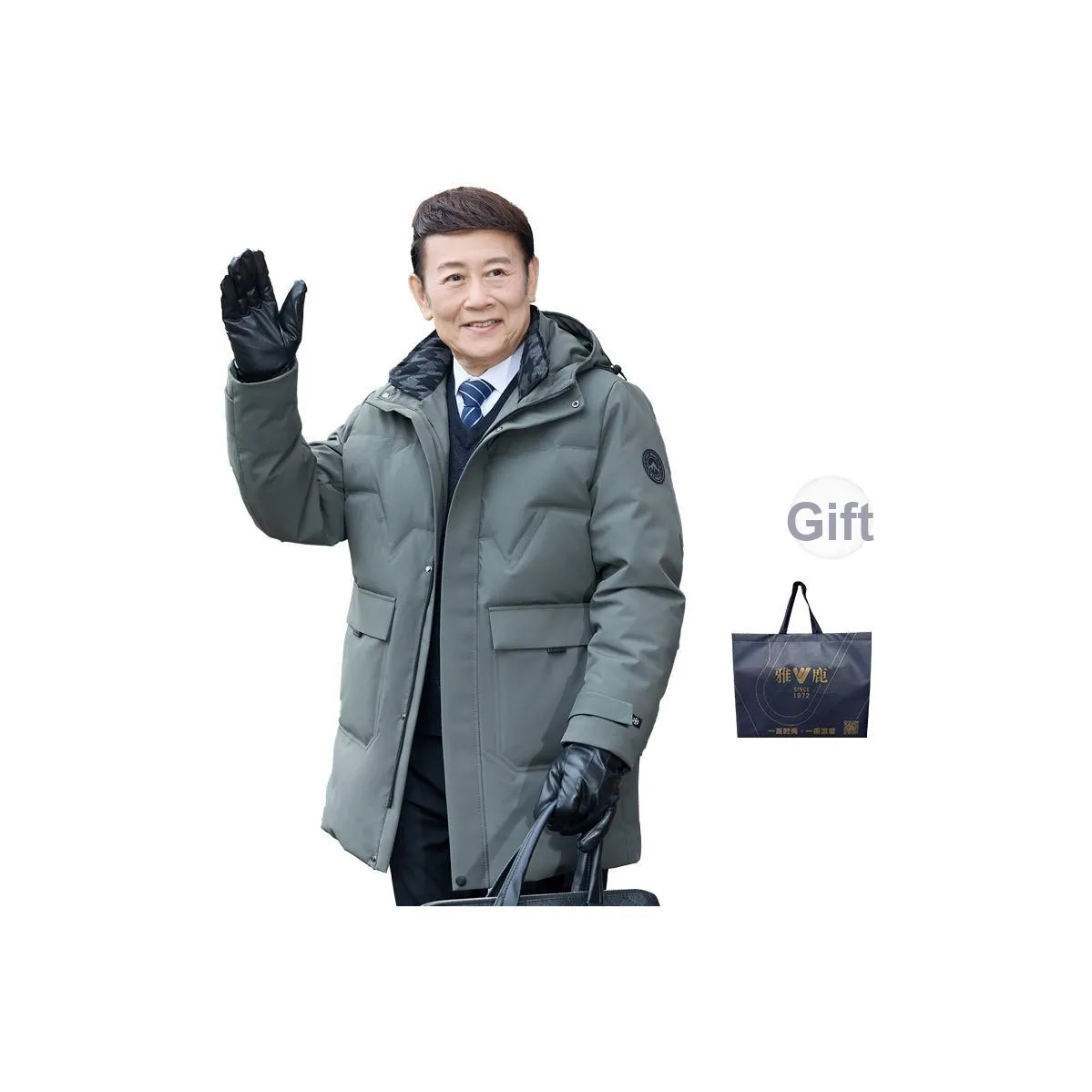 Yalu 90% полиэстер City Outdoor Windproof Стиль Позиционирование Пуховик Мужской