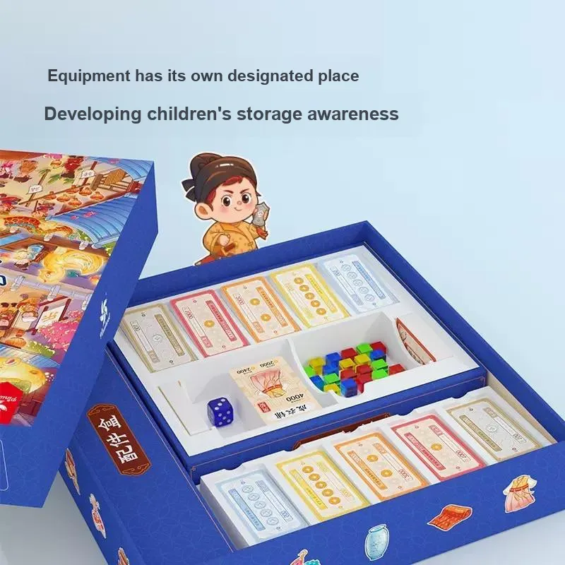 Pinwheel The Rich Man's Datang Nocturne City China Journey Financial Enlightenment, Historical Insight Board Games-1