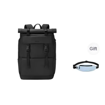 PIERRE CARDIN 1800D Membrana Dermalis Casual Commute Laptop Backpack Large Size Men's Black