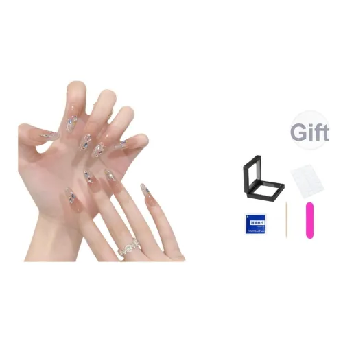 XNTX Nail Патч False Nail Овал Розовые оттенки Smudge Coquette