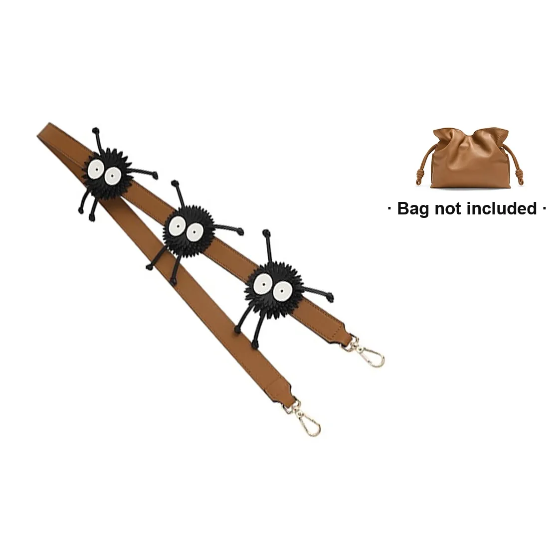 Ingenuity Handmade Sheepskin Bag Strap Women's Brown
