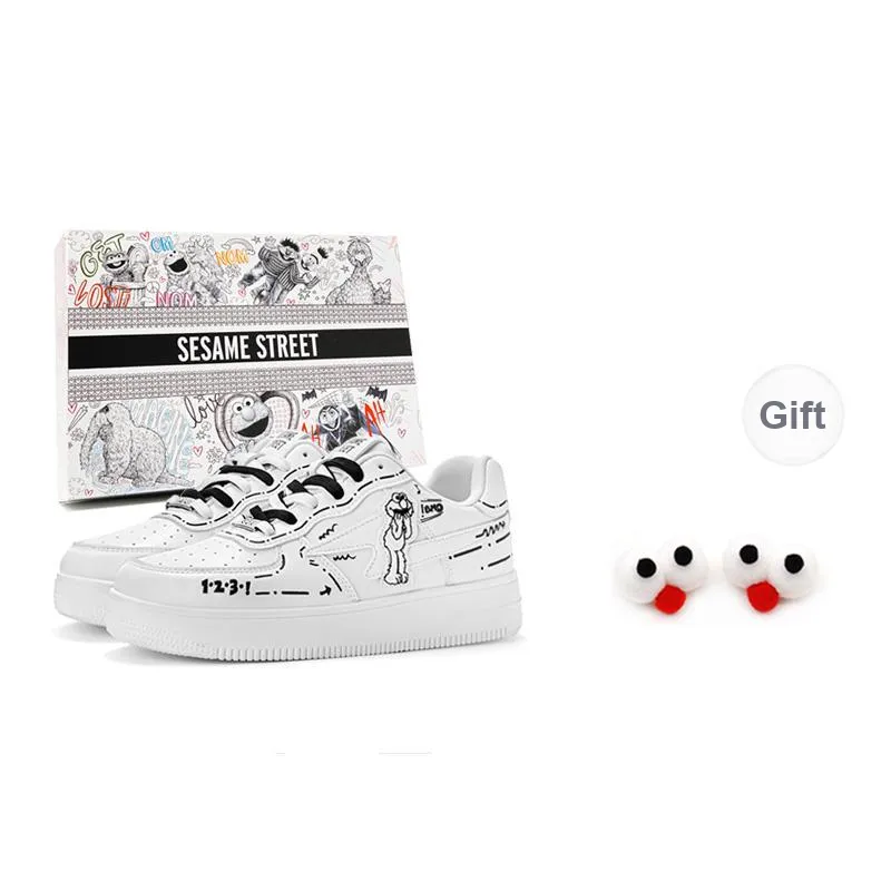 SESAME STREET Height Increasing Balance Abrasion Resistant Lightweight Slip Resistant Platform Skateboard Shoes Unisex-15