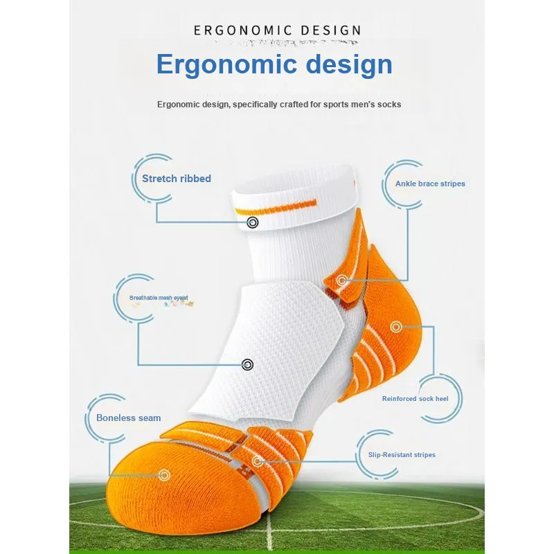 SALOATO Basketball Socks Men's 5 Pack-32