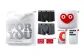 2 Pack (Black+Dark Gray) Box