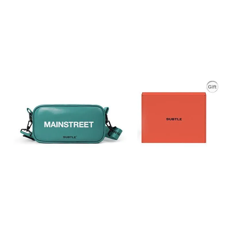 Subtle PVC Shoulder Bag, Crossbody Bag Trumpets Unisex Green-6