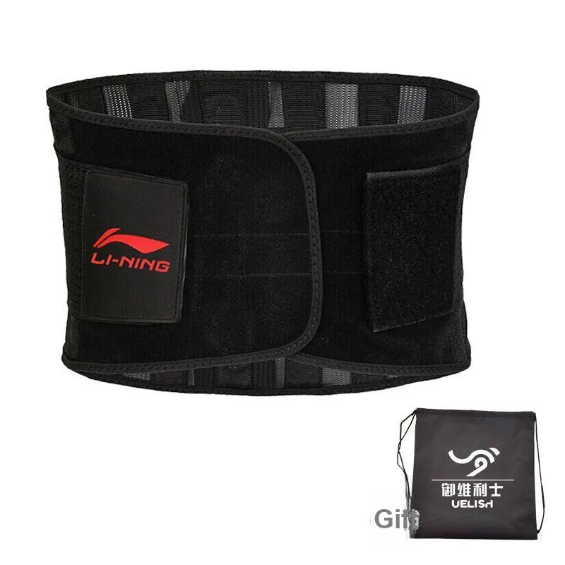 LiNing Back Support Braces Breathable Protective Compression Polyester Unisex-24
