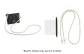 Card Holder Transparent Liner+110cm Diamond-Studded Pearl Chain Strap