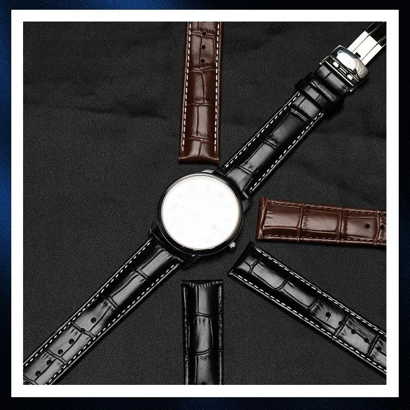SOALFANEY Casio Compatibility Watch Band Cowhide Leather Material-6