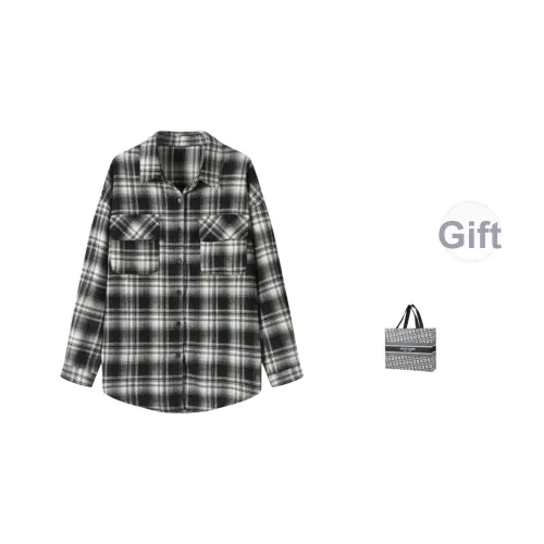 PIERRE CARDIN Черно-белая клетка Женские Рубашки