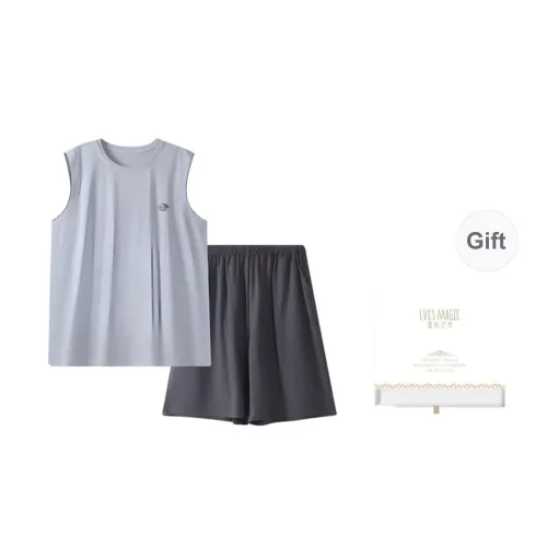 XIA.WA.ZHI.XIU Pajama Set Men's Gift Box Set Image Color