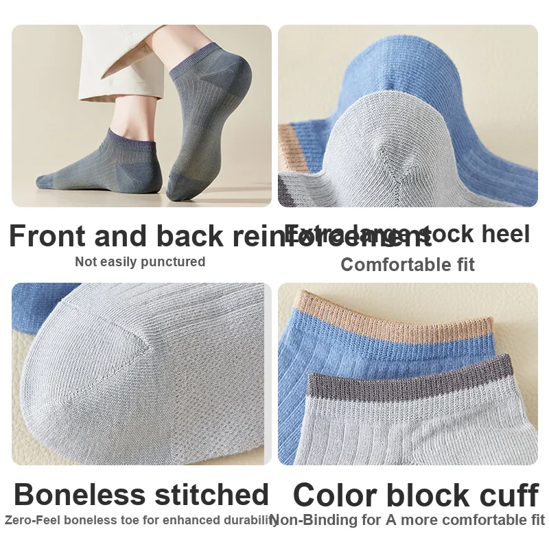 Caramella Ankle Socks Men's 5 Pack-4