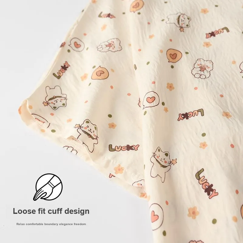 WANANNI Pajama Set Women's Apricot-2