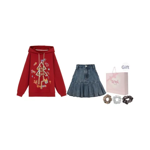 SNBL Топ+Юбка Женские Комплекты Юбка