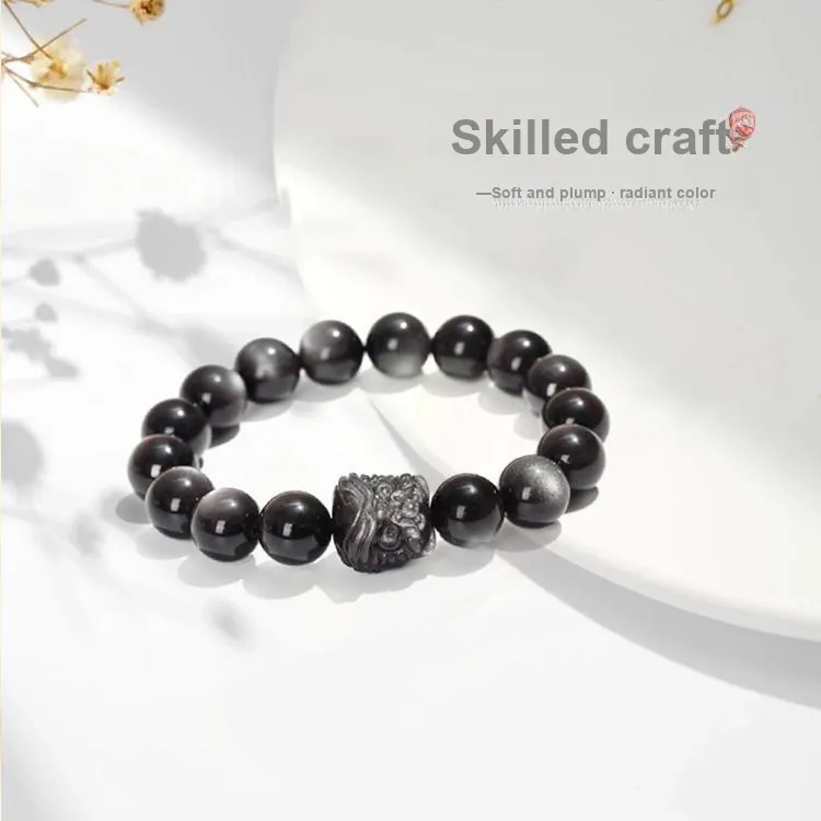 RboySe Obsidian Bracelets Unisex-2