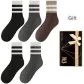 Black 2 Dark Gray 2 Brown (5 Pack)