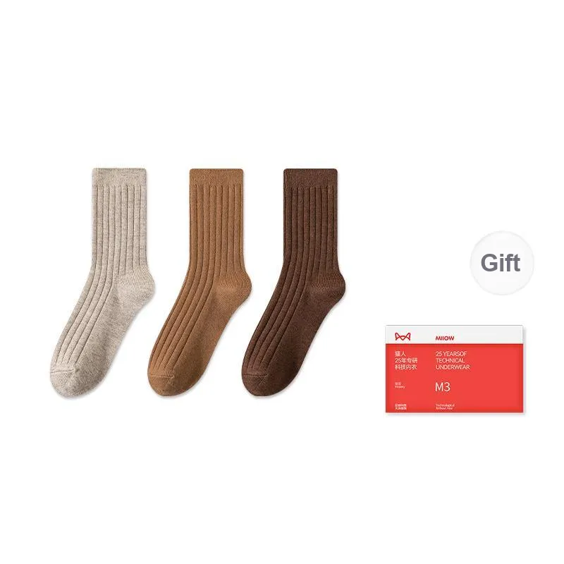 MIIOW Trend Party Series Mid Calf Socks Women's Box Of 3 Pairs-7