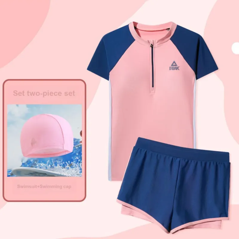 PEAK Swimming Sets Polyester Seaside Vacation With Hot Spring Kids'-5