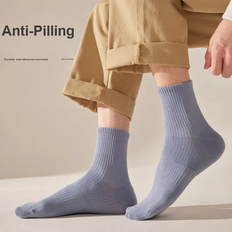 H YXIANG Mid Calf Socks Men's Combo Set-4