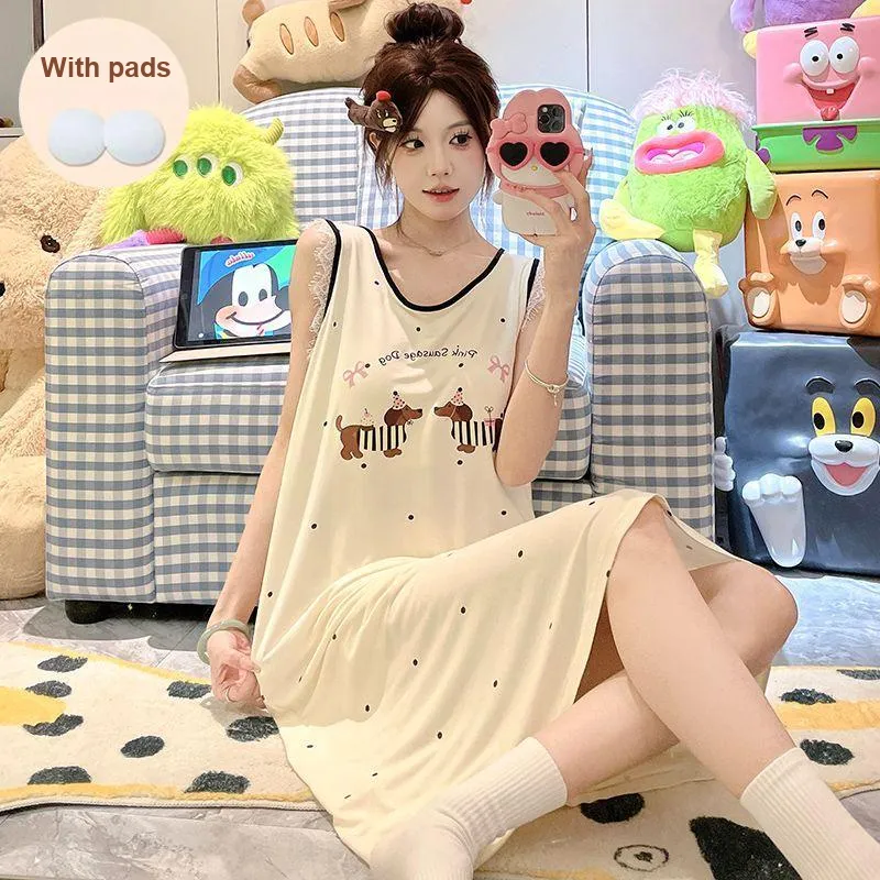Ta Yan Nightgown Women's Apricot-2