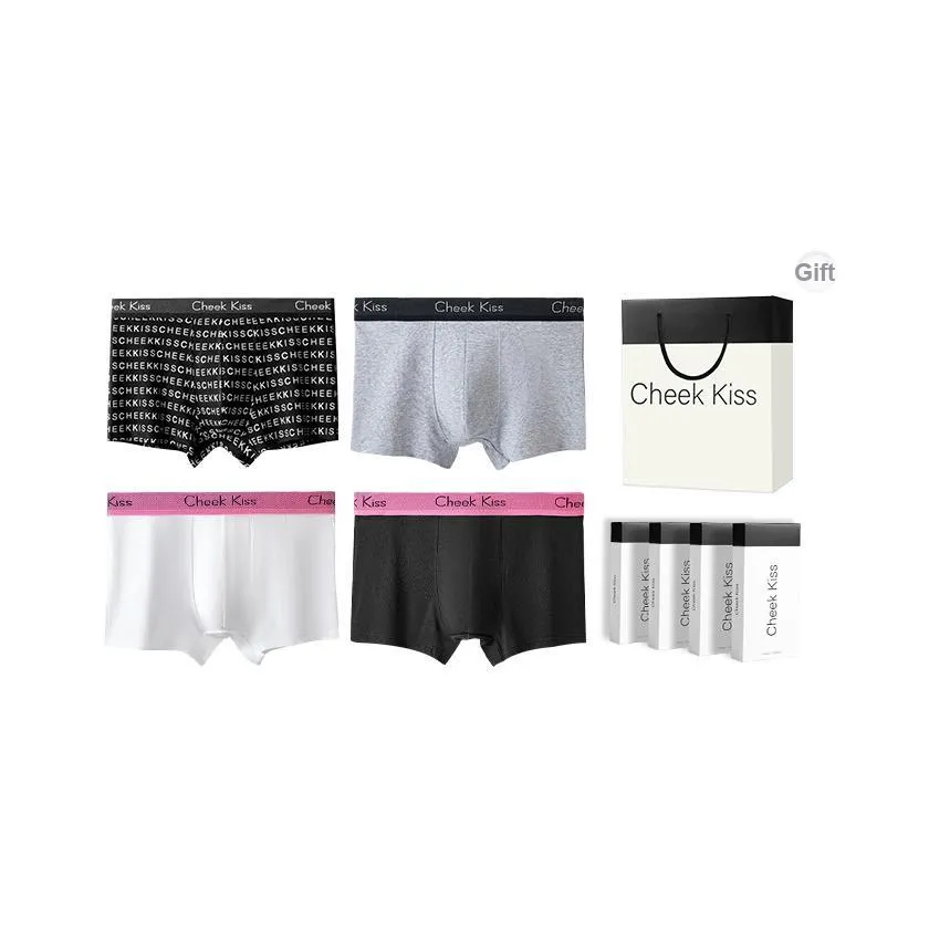 Cheekkiss Underpants Men's Comfortable And Breathable Boxer Shorts Gift Box Set