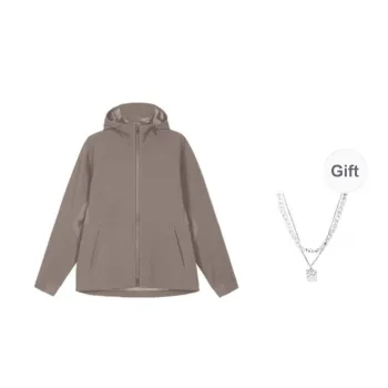 Lululemon Cross Chill Jacket Unisex Carbon Dust Color/CBND Includes Necklaces