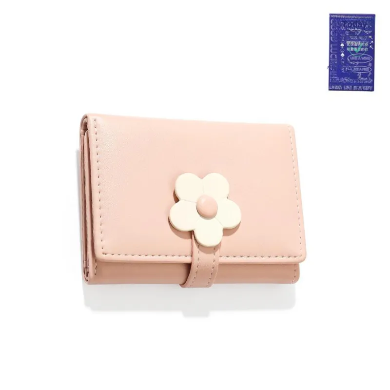 Worm's Home Pu Card Holder Regular Women's Black/Pink/Blue/Yellow/Green-4