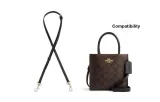 Coach Black 1.1cm Wide Plain Weave Gold Buckle 90-120cm