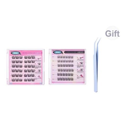 BQI No Glue Required Искусственные ресницы Комбо Одиночный кластер