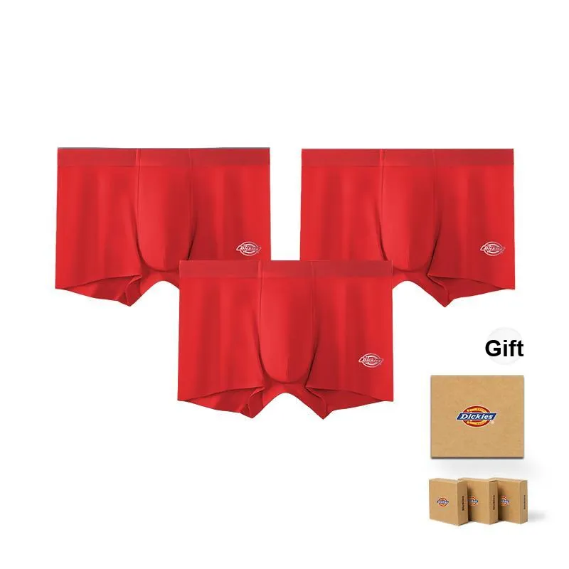 Dickies Underpants Men's Skin Friendly High Rebound Sports Boxer Shorts, Box Combo Set-61