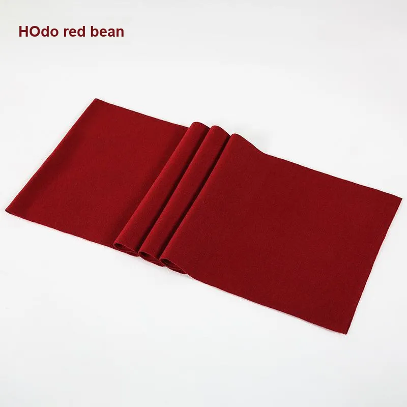 Red Bean 4.2% Wool Knitted Fabric Knit Scarf Men's-10