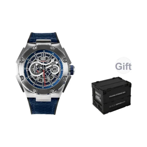 NSQUARE Snake EMPEROR Автоматический Механический Механизм Часы Мужские Серебристый Циферблат