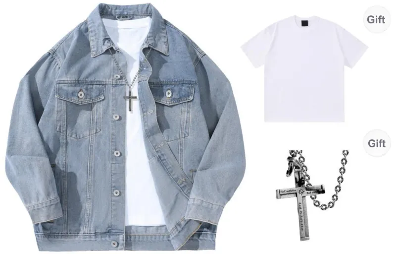 A.X.S.K x Lost N Forbidden Denim Jacket Unisex-5
