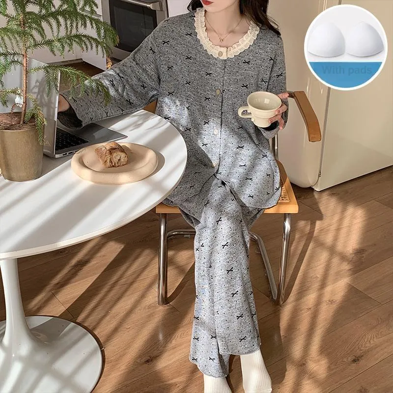Sleeping Beauty Pajama Set Women's Gray-4
