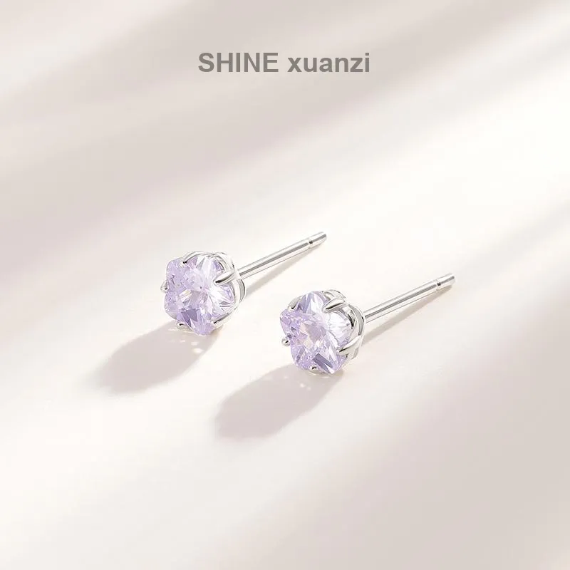 SHINE S925 Silver Earrings Women's-5
