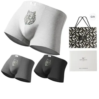 SEPTWOLVES Underwear Gift Boxes Men's 3 Pack+Shopping Bag