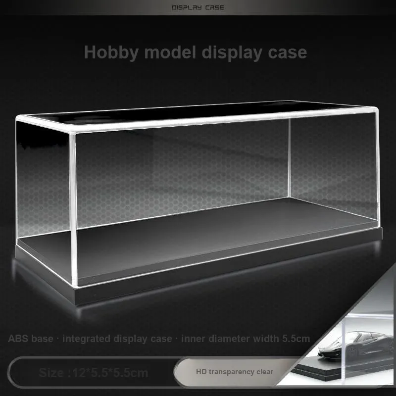CHIYU Model Black Base Transparent Cover, Storage Display Case, Compatibility With Multiple Scales Model Accessories-10