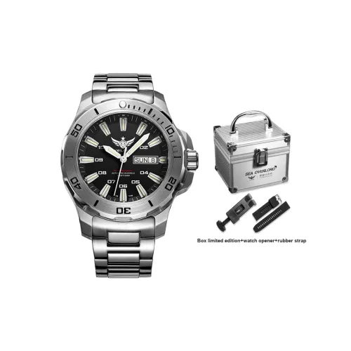 YELANG Автоматический механический механизм Часы Мужские Черный циферблат