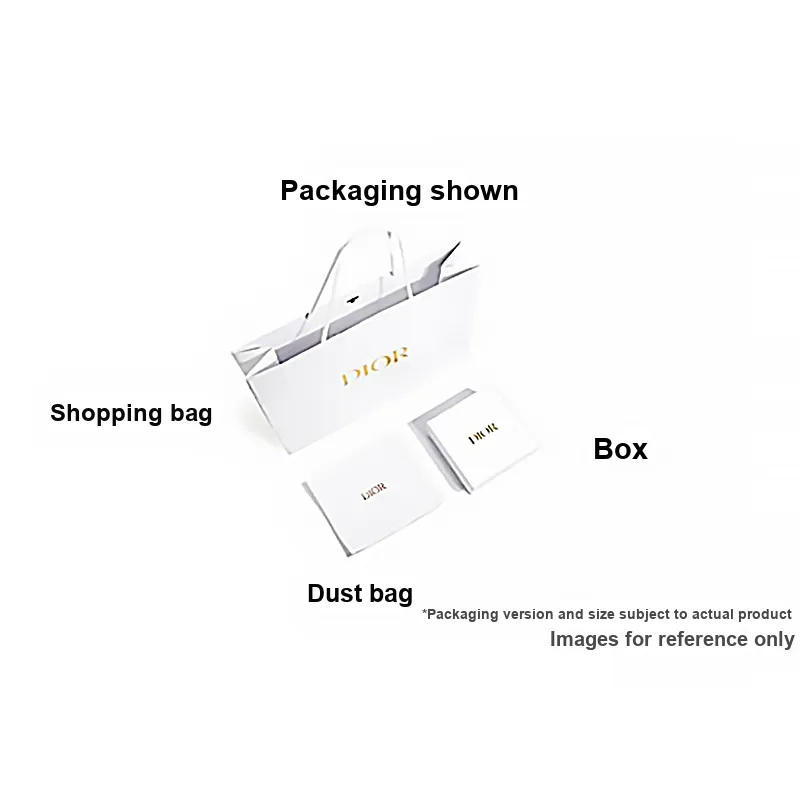 DIOR Canvas Bag Makeup Bag Trumpets Women's Black & White-6