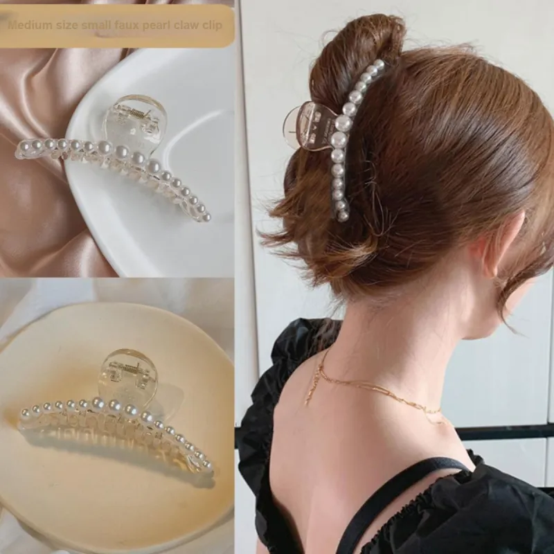 Yiru Acrylic Hair Claw Clip Shark Hair Clip Hairstyle Accessory Women's-1