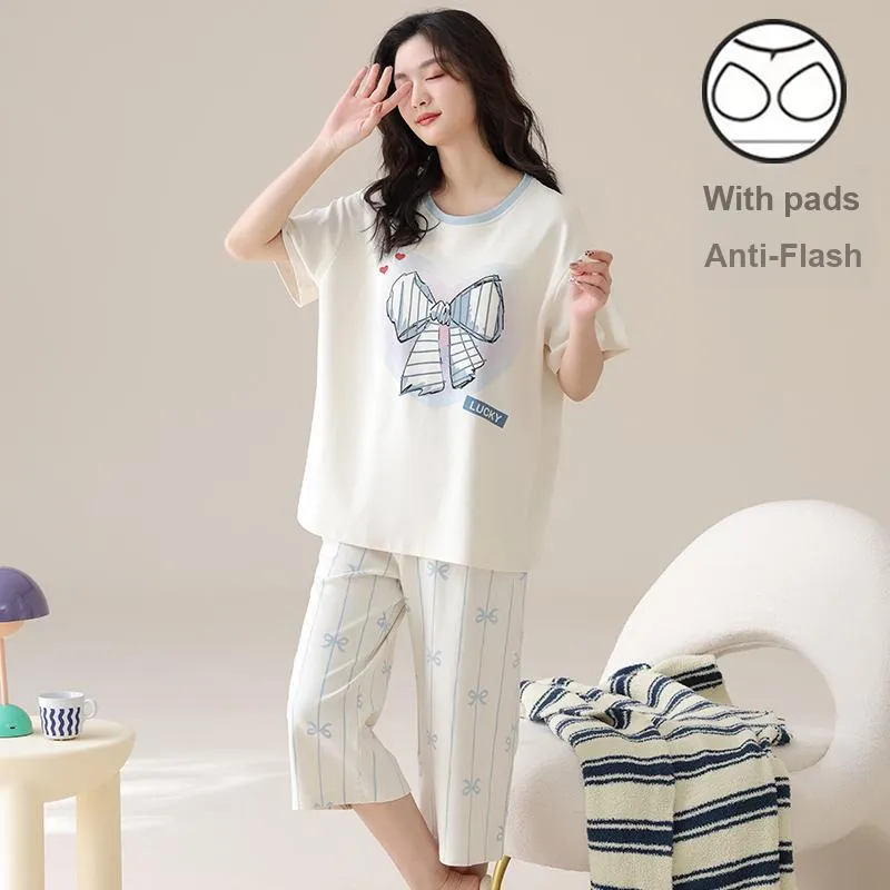 Qiao Ni Tong Pajama Set Women's Image Color-6