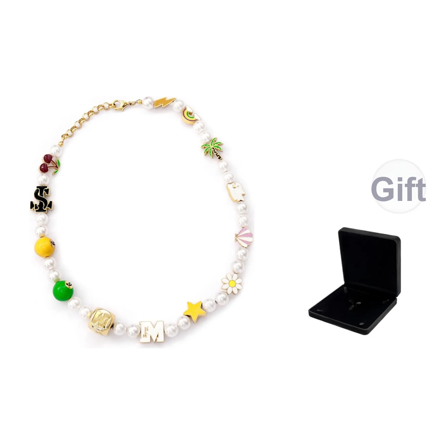 STK SMALL TOWN KID Медный Стеклянные бусины Низкая температура Эмаль Ожерелья Унисекс