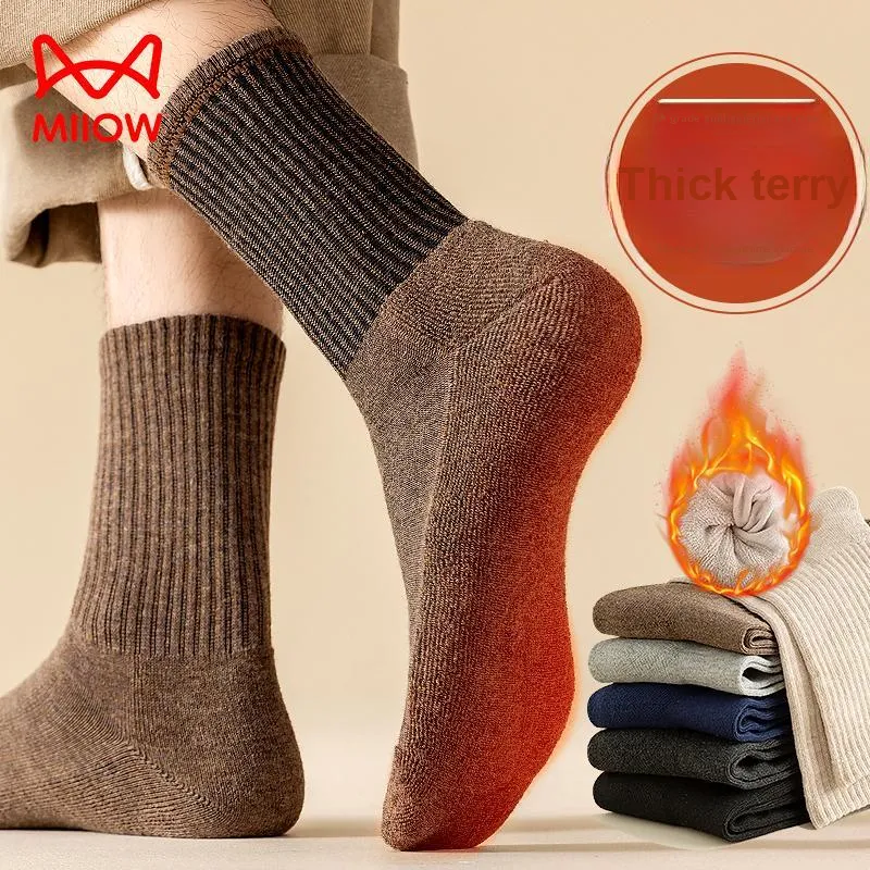 MIIOW Crew Socks For Fall And Winter Men's Combo Set-21