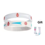 Light-Sensing White+White Gray (2 Pack) with Free Basketball Socks