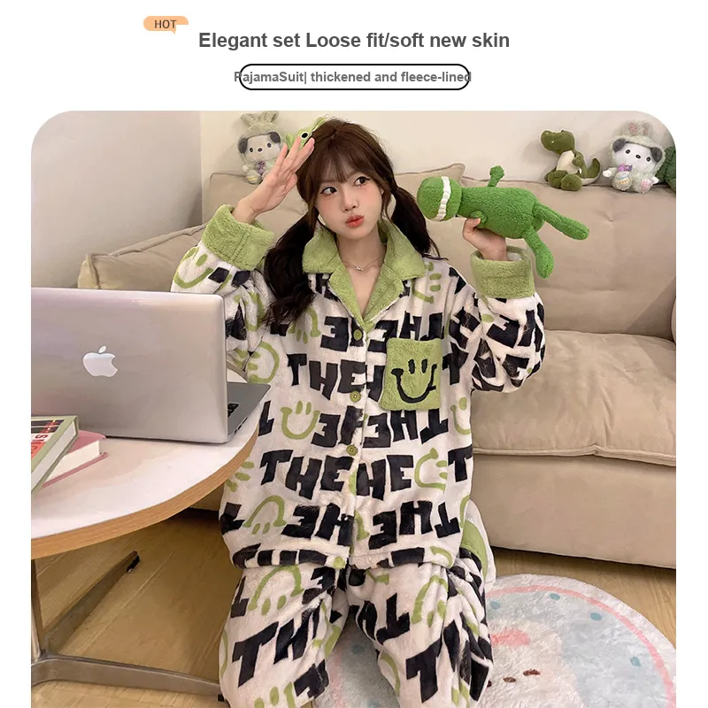OUSHIBO Pajama Set Women's Image Color-1