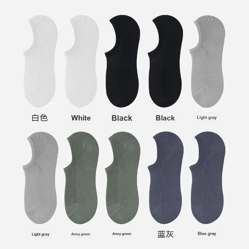H YXIANG No Show Socks Men's 5 Pack-15