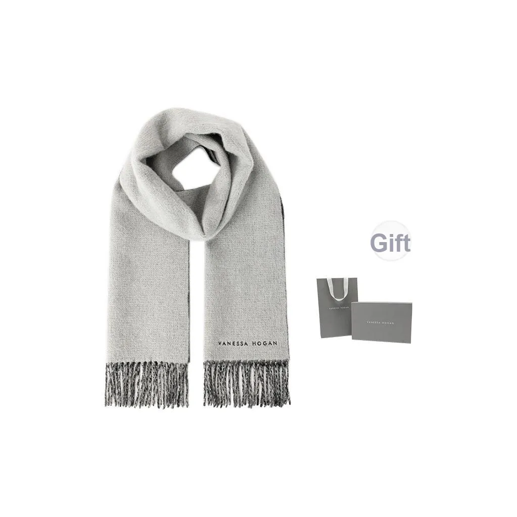 VANESSA HOGAN 100% шерсть Вязаные шарфы Унисекс